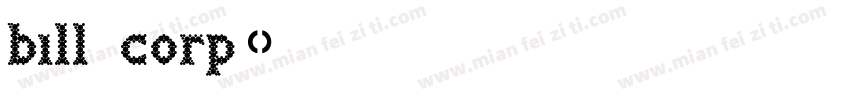 bill corp字体转换